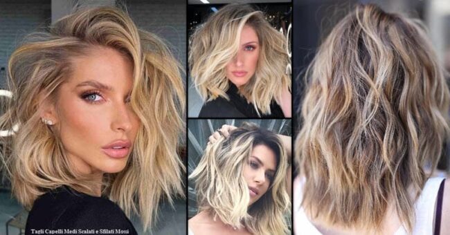 Tagli Capelli Medi Scalati e Sfilati Mossi | *Stile Unico*! Capelli Medi 