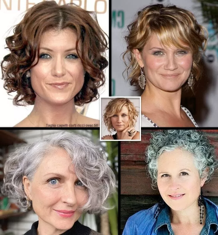 Taglio Capelli Corti Ricci Over 50 |  *Esalta La Tua Bellezza 2024!* Taglio Capelli 