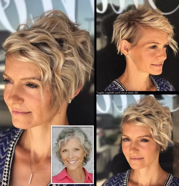 Taglio Capelli Corti Ricci Over 50 |  *Esalta La Tua Bellezza 2024!* Taglio Capelli 
