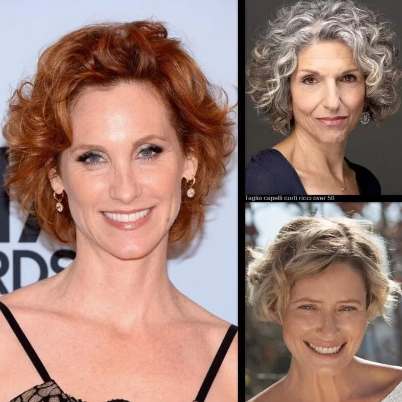 Taglio Capelli Corti Ricci Over 50 |  *Esalta La Tua Bellezza 2024!* Taglio Capelli 