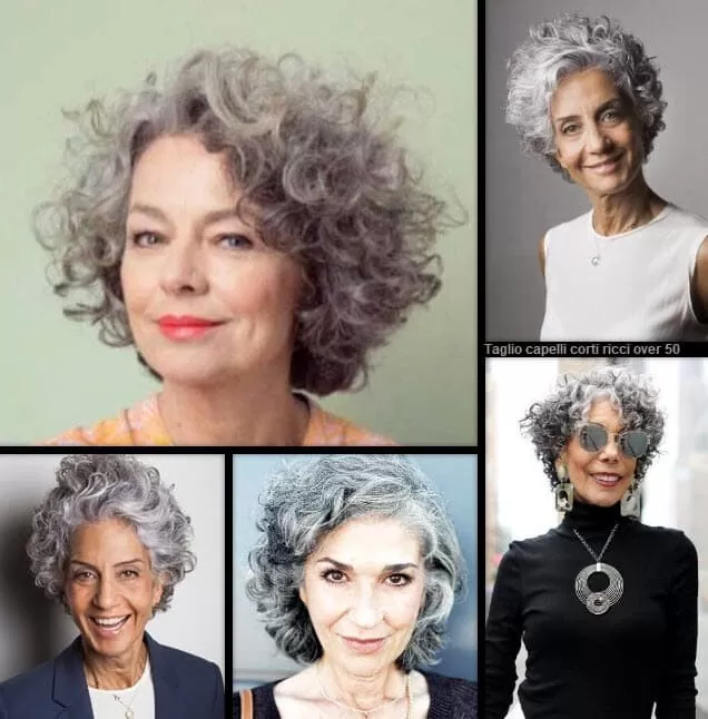 Taglio Capelli Corti Ricci Over 50 |  *Esalta La Tua Bellezza 2024!* Taglio Capelli 