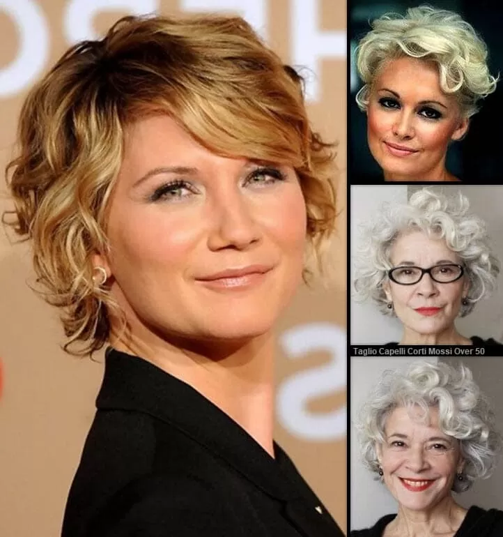 Taglio Capelli Corti Ricci Over 50 |  *Esalta La Tua Bellezza 2024!* Taglio Capelli 