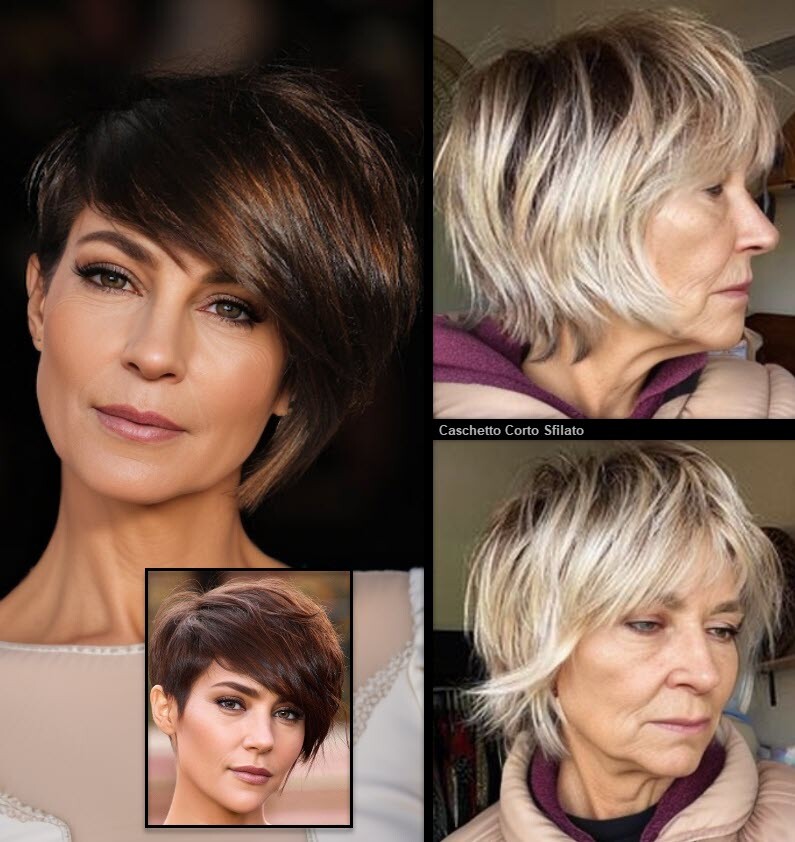 Caschetto Corto Sfilato | Trasforma il Tuo Look in Un Attimo! Capelli Corti 