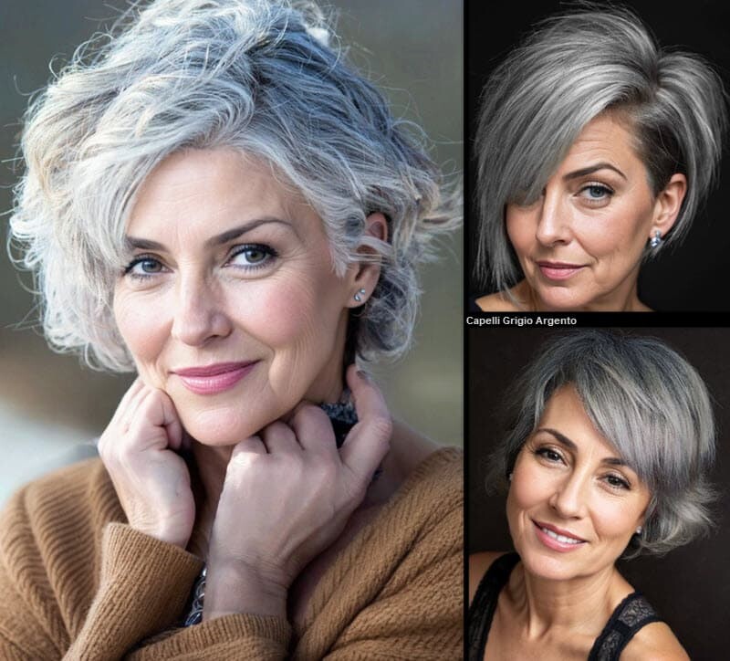 Capelli Grigio Argento (La Nuova Tendenza Che Stupisce Tutti) Taglio Capelli 