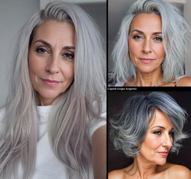 Capelli Grigio Argento (La Nuova Tendenza Che Stupisce Tutti) Taglio Capelli 