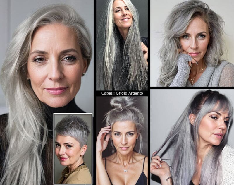 Capelli Grigio Argento (La Nuova Tendenza Che Stupisce Tutti) Taglio Capelli 