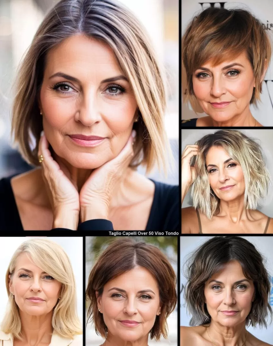 Taglio Capelli Over 50 Viso Tondo | Il Tuo Nuovo Look Affascinante Taglio Capelli 