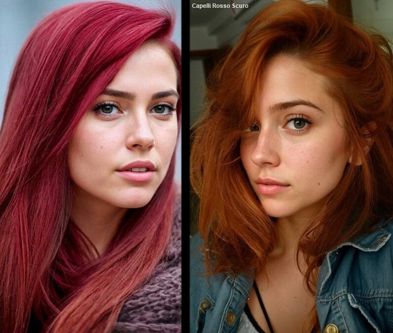 Capelli Rosso Scuro (Un Viaggio nel Mondo delle Tinte Audaci 2024!) Taglio Capelli 