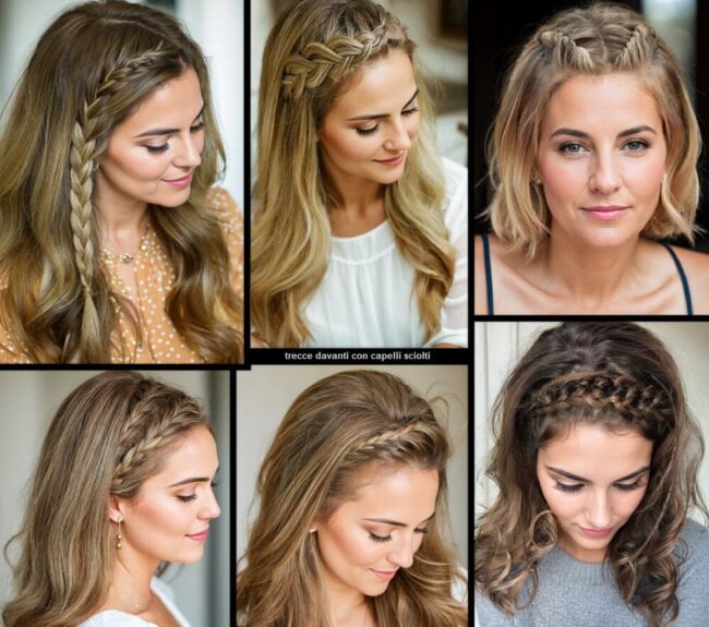Trecce Davanti Con Capelli Sciolti (Trasforma il Tuo Stile Ora!) Capelli Donna 