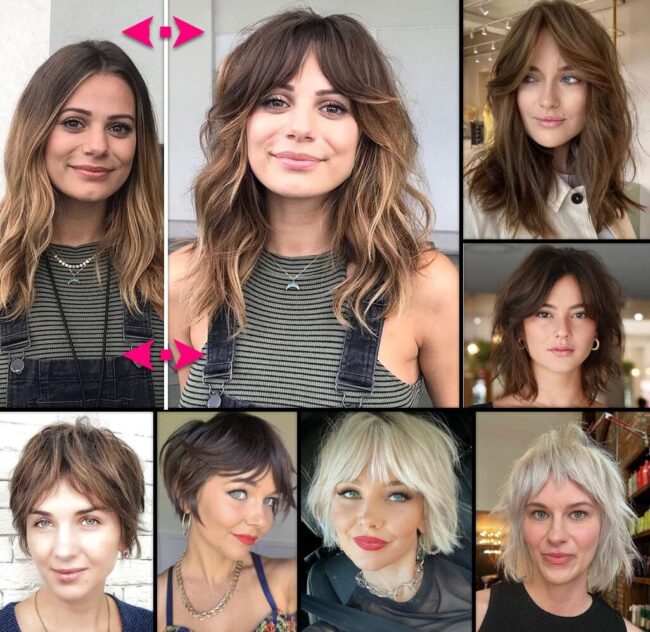 Frangia A Tendina (Il Taglio che Rivoluziona il Tuo Stile!) Capelli Donna 
